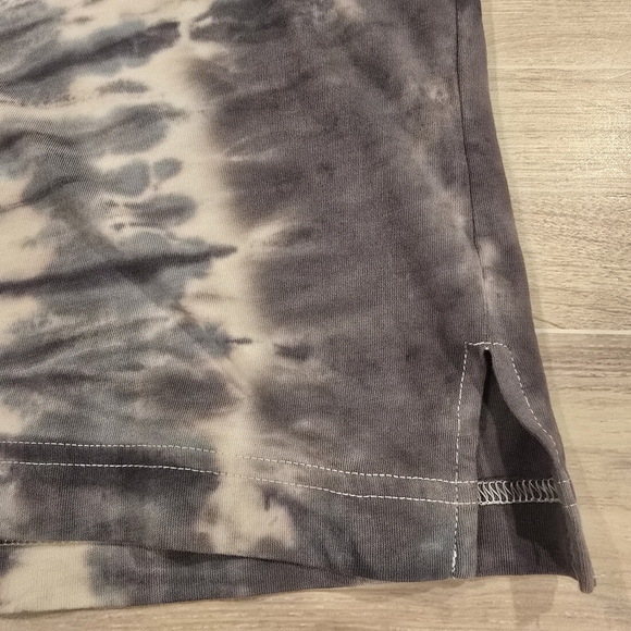 Victorias Secret PINK T Shirt Womens XSmall Tie Dye Gray Long Sleeve Open Back. - Picture 8 of 13